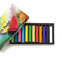 아날로그감성 선명한 그립감좋은펜 학교분필 크로스 보더 파스텔 스틱 6 색 12 24 알뜰한, PastelStick6Colors(8