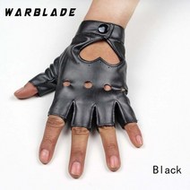 warblade 여성 가죽 장갑 패션 fingerless star 중공 장갑 파티 쇼 통기성 half finger mittens women gants moto
