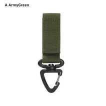 삼각형 카라비너 스프링 벨트 클립 후크 키 체인 야외 캠핑 하이킹 배낭 등산 버클 군사, 02 A ArmyGreen