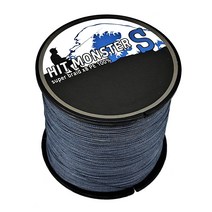 히트몬스터 100% PE 8합사 합사줄 300m, 그레이