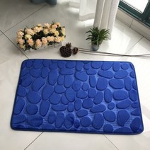 주방 발 매트 욕실용 업소용 현관 발매트 가정용 욕실 목욕 매트 3D 조약돌 양각 미끄럼 방지 바닥 깔개 흡수성 도어 메모리 폼, CN1014_40x60cm