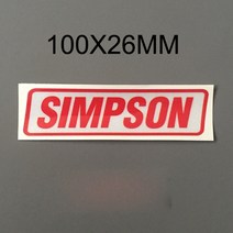 성격 헬멧 스티커 심슨 반사 스티커 diy 오토바이 스티커 헬멧 바이저 스티커, 100x26mm