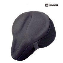 주노우 자전거안장커버 실리콘 젤 쿠션, 블랙, 1개