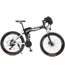 접이식 전동자전거 전기자전거 배달 렌탈 키트 폴딩 전기 산악 자전거 21 단 알루미늄 합금 중국산 직접 자전거용, WHITE+26Inch36V6.8Ah