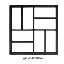 벽돌몰드 디자인 디딤돌 보도블럭 틀 시멘트 경로 메이커 포장 금형 돌 콘크리트 정원 통로 바닥 도보 DIY 수동, A