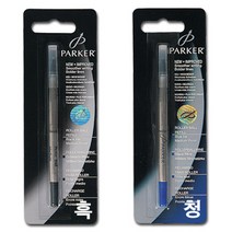 파카 수성펜 심 M 0.7mm 2개 MO, 흑, 본상품선택