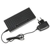 kbt 새로운 8 포트 고속 네트워크 스위치(전원 공급 장치 5v 1a 포함) poe 기능 지원 입력 전압 dc 5-12v 없음, 씨엔, 우리를