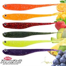 버클리 파워베이트 저크쉐드 5인치 수평 프룻에디션 광어다운샷웜 버클리웜, 5인치 프룻에디션 11g, 오렌지 [1592204]