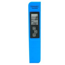 염도계 수질 토양 맛 농도 측정기수족관 수영장 용 디지털 lcd tds ec 미터 펜 테스터 자동 교정 테스트 온도계, 파란색