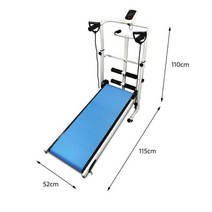 워킹머신 Treadmil-접이식 프로 러닝 전동 피트니스 머신 업라이트 스토리지 워킹 패, 하늘색, 협력사