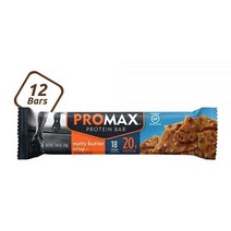 Promax 초콜릿 칩 쿠키 반죽 20g 고단백질 글루텐 프리 12개입, Nutty Butter Crisp, 12 Count (Pack of 1)