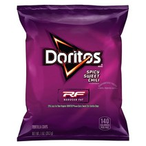 도리토스 RF 스파이시 스위트 칠리 나쵸 28.3g x 72팩 리듀스드 팻 저지방 Doritos Spicy Sweet Chili