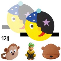 동물 머리 띠 달 헤어 밴드 가면 탈 얼굴 마스크 동극 동화 연극 역할 소꿉 놀이 교구 완구