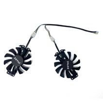 컴퓨터PC 75MM GTX 950 1060Ti PCI-EDC 용 냉각 Fna 그래픽 비디오 카드 팬 GA81S2U GTX950 960, [02] 2PCS GA81S2U, 02 2PCS GA81S2U