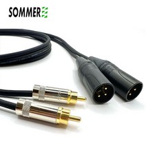 SOMMER좀머 무산소동2채널멀티케이블 뉴트릭XLR 수 - 리안 RCA케이블 1m 이상, 4m