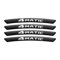 AMG 림 스티커 브라부스 휠 아이브로우 허브 메르세데스 벤츠 W177 W463, 01 Black_01 For BRABUS LOGO