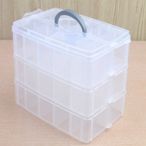 실 바늘 바느질도구 수납공간 칸막이 내부공간 수납함, 투명, 1개