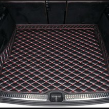 트렁크 매트 토레스 bmw 테슬라 아우디 Q5 2009-2018 2019-2022 용 맞춤형 자동차 트렁크 매트 차량 액세, 01 Black Red_01 Q5 2009-2018