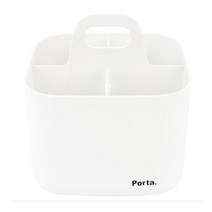 어린이 유아 색연필정리함 연필꽂이 마카펜 4칸 아이보리