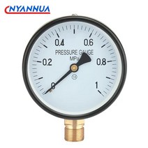 아날로그 차압계 YXC100 4 "100mm 전기 접촉 압력 게이지 압력계 하단 스레드, 06 0-1Mpa