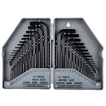 라온텐 육각렌치 세트 6각 렌츠 휴대용 인치 혼합 30P, 30P 세트