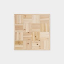 인트리협동조합 DIY 목공체험 목공수업 만들기재료 - 우드타일액자, TYPE A