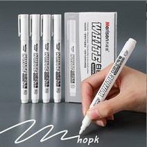 음주 측정기 화이트 마커 펜 알코올 페인트 유성 방수 타이어 페인팅 낙서 영구 젤 패브릭, 2.0mm-2 개