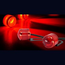 오토바이 주행등 미니 싸이키 경광등 레드 2P LED DIY 조명 야간 튜닝 안전 간편장착 램프