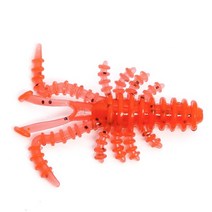 루어 인공미끼 세트 미친 까마귀 미끼 소프트 낚시 미끼 새우 랍스터 소프트 플라스틱, 빨간색, 20pcs-40mm-0.8g