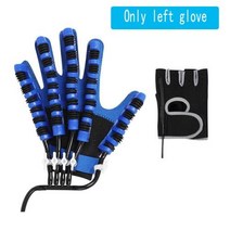 로잉운동기구 뇌졸증 재활 로봇 장갑 편마비 뇌경색 훈련 장비 손가락 운동 복구 장치, Only left glove+XL