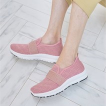 가벼운 스판 슬립온 엄마 할머니 발편한 운동화 단화 60대 70대 Y4058