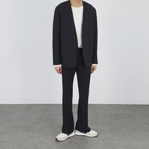 남자 코스 세미오버 논 노카라 카라리스 블레이져 자켓 가을 봄 (2color)