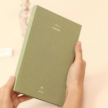 만년형 하이라이트 일기장 L B6 투데이즈하이라이트 플래너 북클로스 데일리다이어리 하이라이트다이어리 만년형 패브릭다이어리 일기 만년다이어리, 04 에메랄드그린