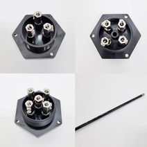 [상시재고보유] 대일전기 전극봉 3극 4극 5극 홀더 + 전극봉 1m 2m 수위센서 물높이조절, 전극복 4극홀더+전극봉(2m)4개