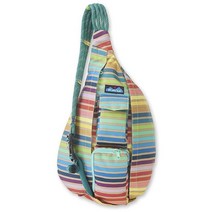 KAVU 오리지널 로프 슬링백 크로스바디 써머 스트라이프 바이오더, One Size