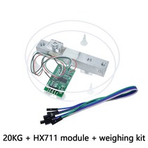 부하기 디지털 로드셀 중량 센서 휴대용 전자 주방 저울 HX711 1KG 5KG 10KG 20KG 무게 광고 모듈, 12.20kg Set