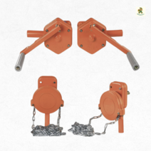 황놀부 수동개폐기 측면개폐기 천창개폐기 비닐하우스용 사이드롤러, 옵션2 천창 체인개폐기, 1개