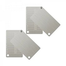 Hotop 스틸 월렛 크립토 가상화폐 시드 스토리지 니모닉 4세트, Stainless Steel Color