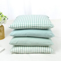 컬러팝 민트계열 의자방석 카페방석 쇼파방석 사무실 거실 애견 식탁 체크 방석, 컬러팝민트 스몰체크(커버만)