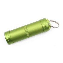 1피스 알루미늄 방수 약 의학 병 Ootdoor EDC 키 체인 도구 펜던트 작은 컨테이너 상자 케이스 탱크, green