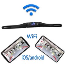후방 카메라 룸미러 가성비 ahd 1080p 무선 와이파이 170도 역전 대시 캠 hd 야간 투시경 미니 주차 for iphone android 12v-24, 나는 접시, 12v