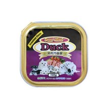 퍼피프랜드 사각캔 오리가슴살 100g X 24개 강아지간식캔사료통조림사료강아지훈련간식애견캔사료, 퍼피프랜드 사각캔 오리가슴살 100g X 24개 /강아