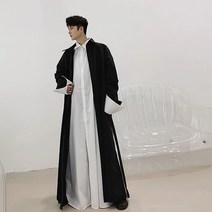 남성 캐주얼 셔츠2021 딥 컬러 카 리 스 마 남성 긴팔 셔츠 청년 헤 어 디자이너 봄 가을 룩 초장 외투 슬랙 스 오 버 사이즈 트 렌 디 남