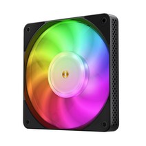 PC 호환 컴퓨터 쿨러 부품 JONSBO HF-1215 냉각 팬 ARGB PWM 15mm 케이스용 초박형 공기 냉각/수냉 라디에이터, Black_ARGB | As shown