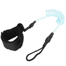 패들보드 스탠드업보드 Surf sup 4 피트 발목 가죽 끈 서핑 탄성 코일 다리 로프 서핑 발목 가죽 끈, 02 Clear Blue