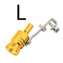 범용 알루미늄 터보 사운드 휘슬 배기 머플러 파이프 BOV 블로우 오프 밸브 시뮬레이터, 14 GOLD 116x63MM