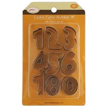 [RA㏓] 구떼 쿠키커터 숫자9P (2597) 쿠키틀 모양 홈베이킹 스텐 제과제빵 만들기 쿠키 컷터 세트 ▷_§Ea, 《본상품》, 옵션무[#@$]