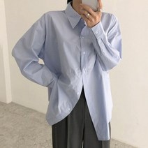 슨한 단단한 퍼프 소매 셔츠