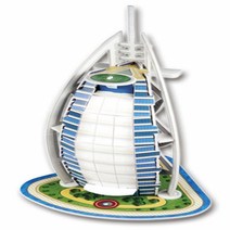 17피스 버즈 알 아랍 큐빅펀, 본상품