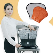 카이로핏 체어 (허리 찜질팩 포함) 허리교정 등받이 의자, 라이트그레이ㅣ그레이